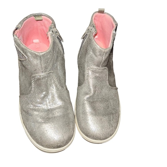 Stride Rite 360 Kids Toddler Nina Boot Silver Size 13 sparkle star shoes - Picture 3 of 6